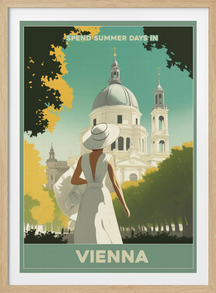 Vienna Summer Stroll - Poster / Art Print