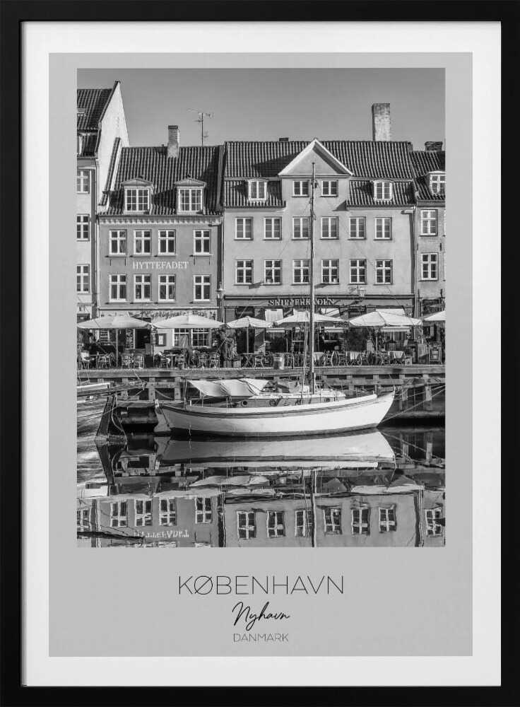 Serene Nyhavn Reflections - Poster / Art Print