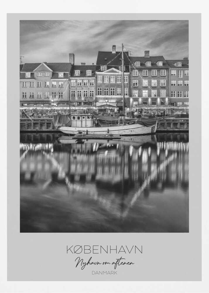 Copenhagen With Reflections In The Water - Poster / Art Print