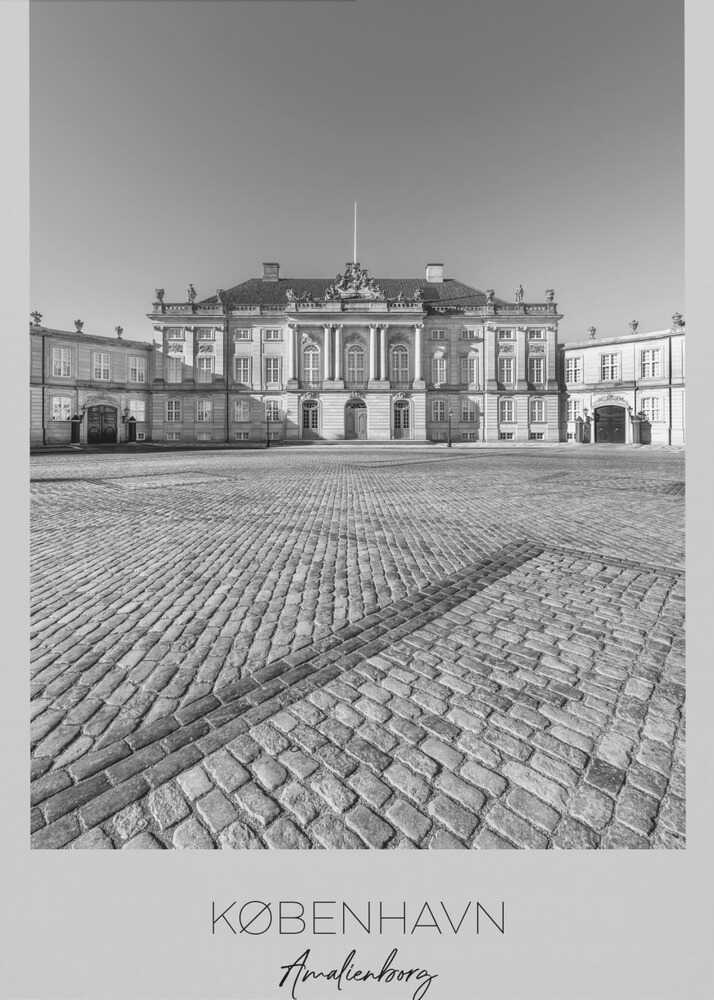 Amalienborg Palace In Copenhagen - Poster / Art Print