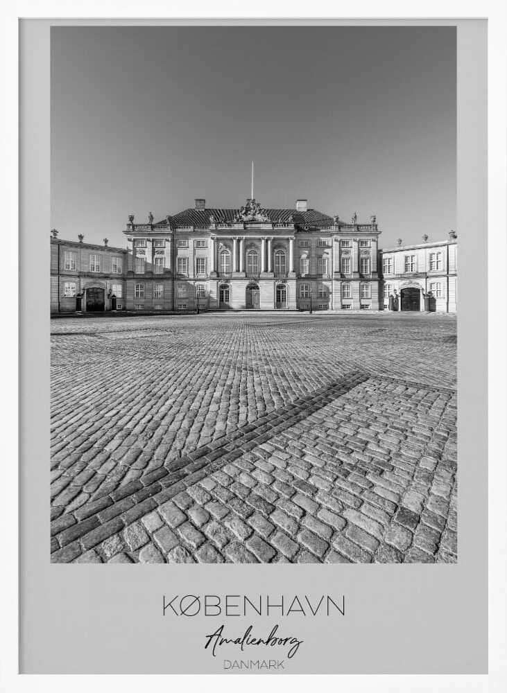 Amalienborg Palace In Copenhagen - Poster / Art Print