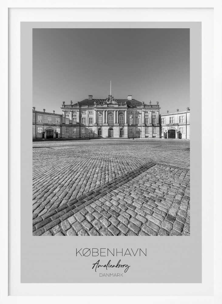 Amalienborg Palace In Copenhagen - Poster / Art Print