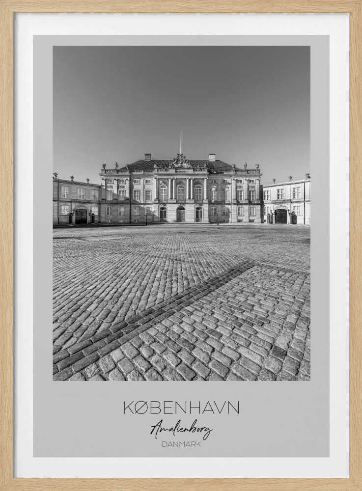 Amalienborg Palace In Copenhagen - Poster / Art Print