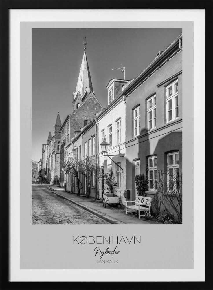 Charming Street In Nyboder - Poster / Art Print