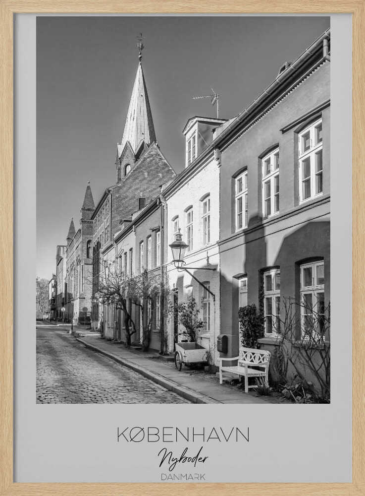 Charming Street In Nyboder - Poster / Art Print