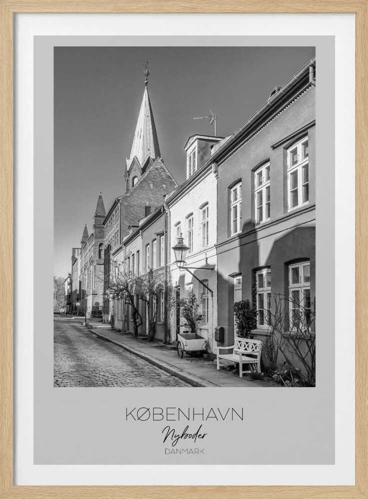 Charming Street In Nyboder - Poster / Art Print