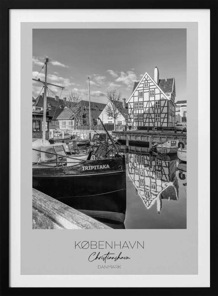 Boats Docked At The Canal - Poster / Art Print
