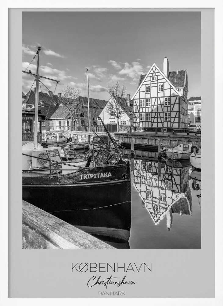 Boats Docked At The Canal - Poster / Art Print