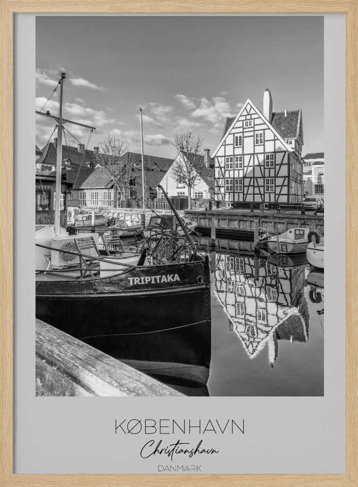 Boats Docked At The Canal - Poster / Art Print
