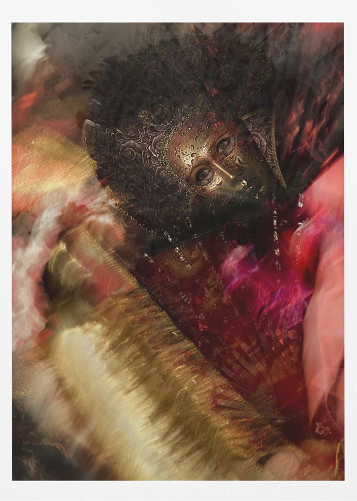 Gold in red - Poster / Art Print