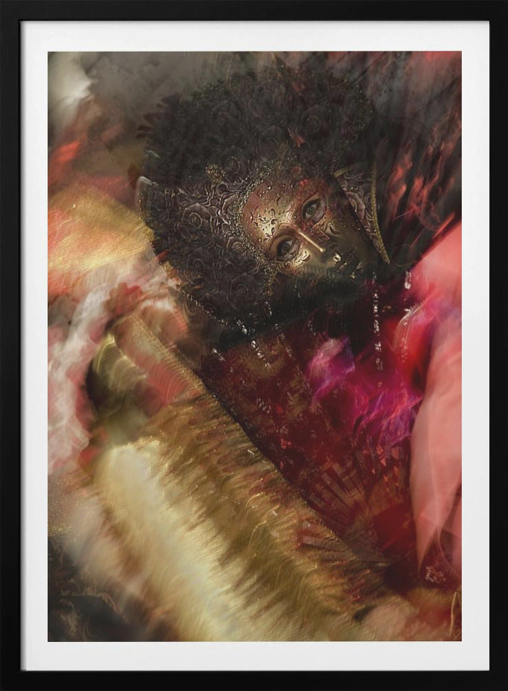 Gold in red - Poster / Art Print