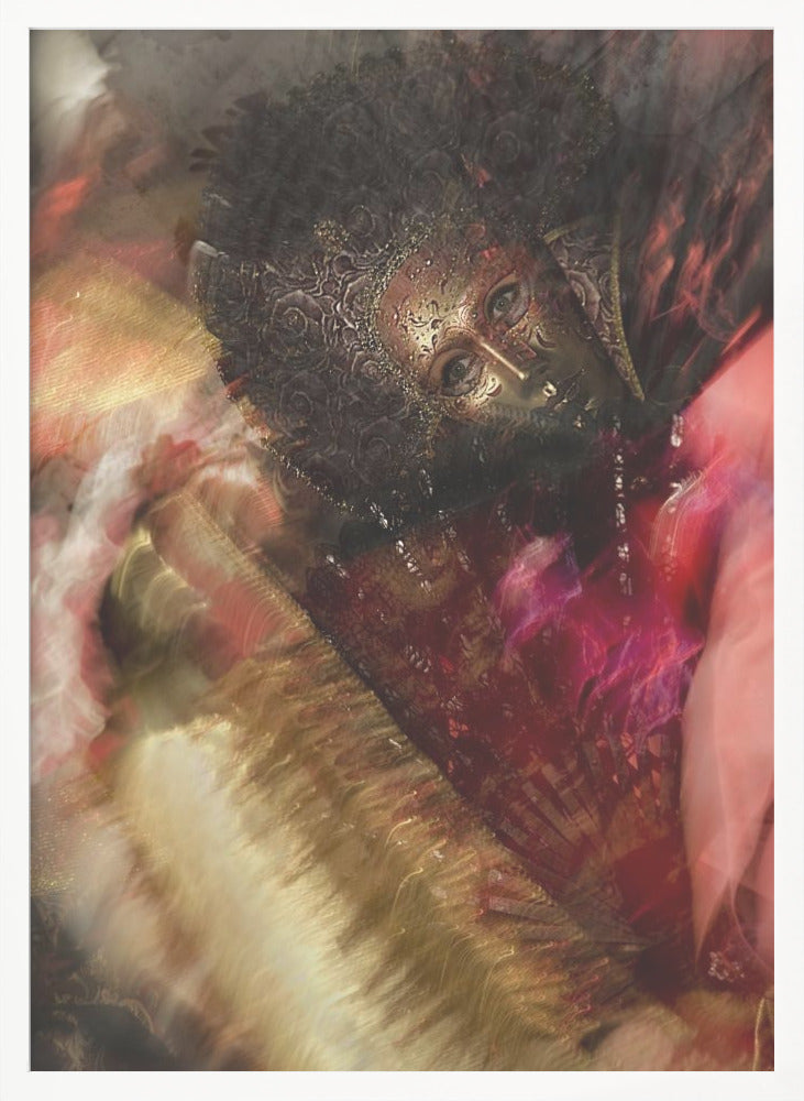 Gold in red - Poster / Art Print