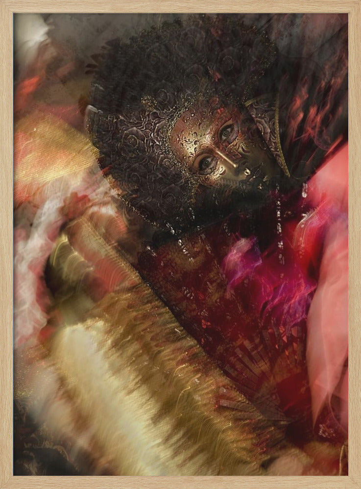 Gold in red - Poster / Art Print