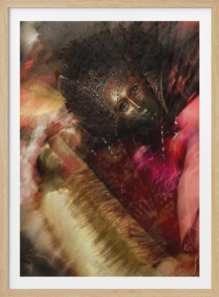 Gold in red - Poster / Art Print