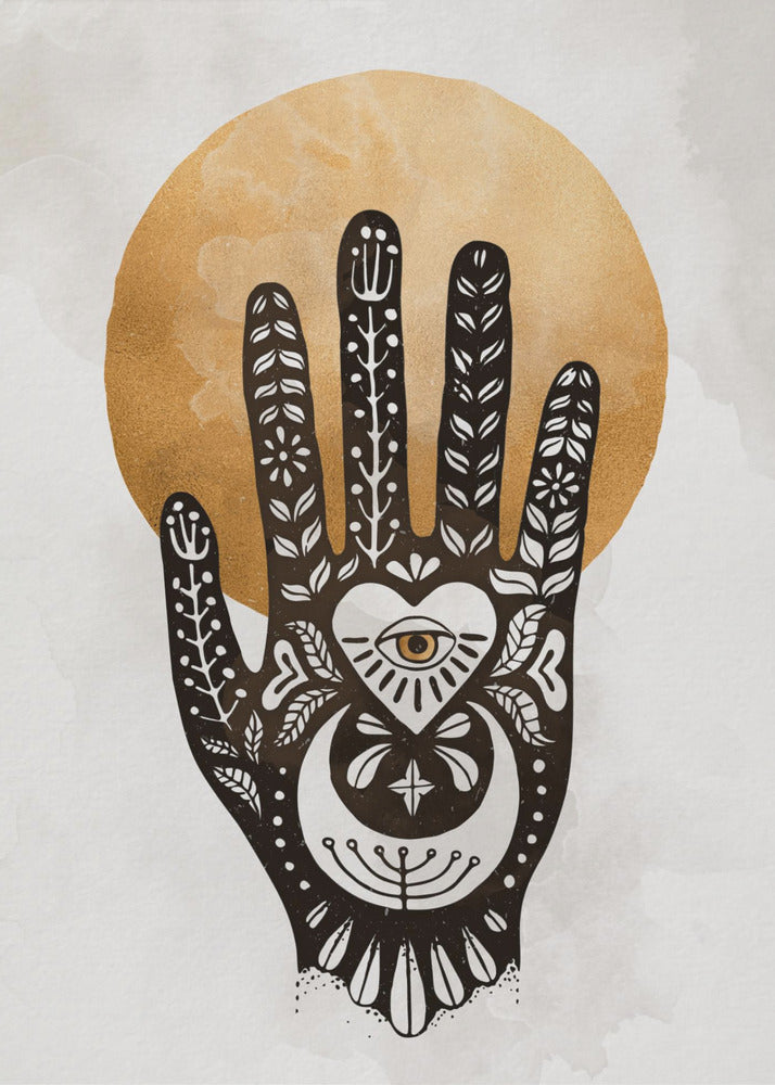 Mystic Hand Design - Poster / Art Print