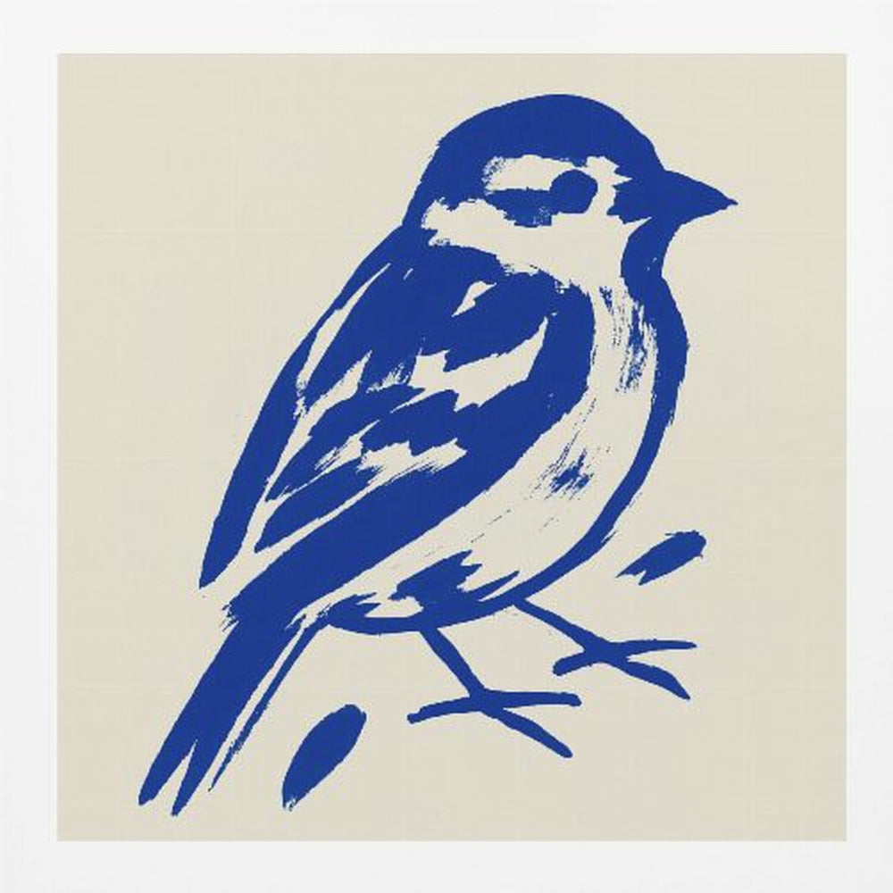 Blue sparrow - Poster / Art Print
