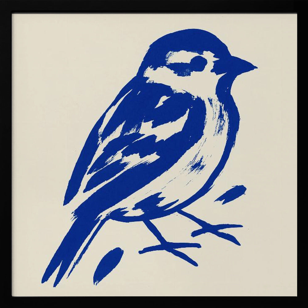 Blue sparrow - Poster / Art Print