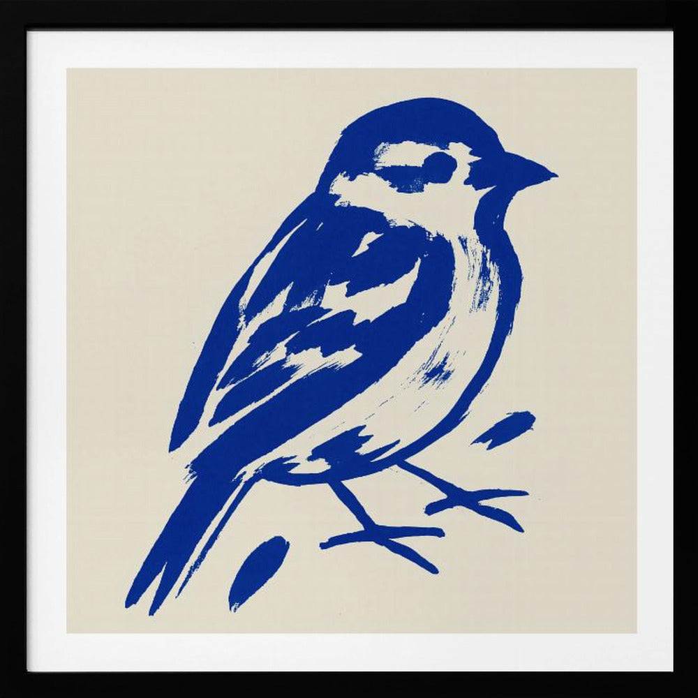 Blue sparrow - Poster / Art Print