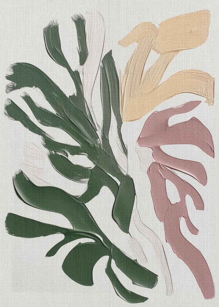 Painterly Florals II - Poster / Art Print