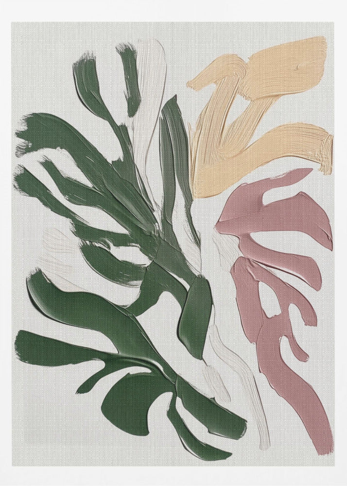 Painterly Florals II - Poster / Art Print