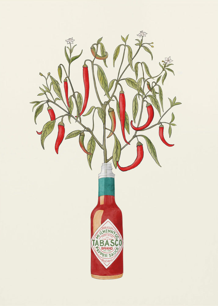 Chili Pepper Plant - Poster / Art Print