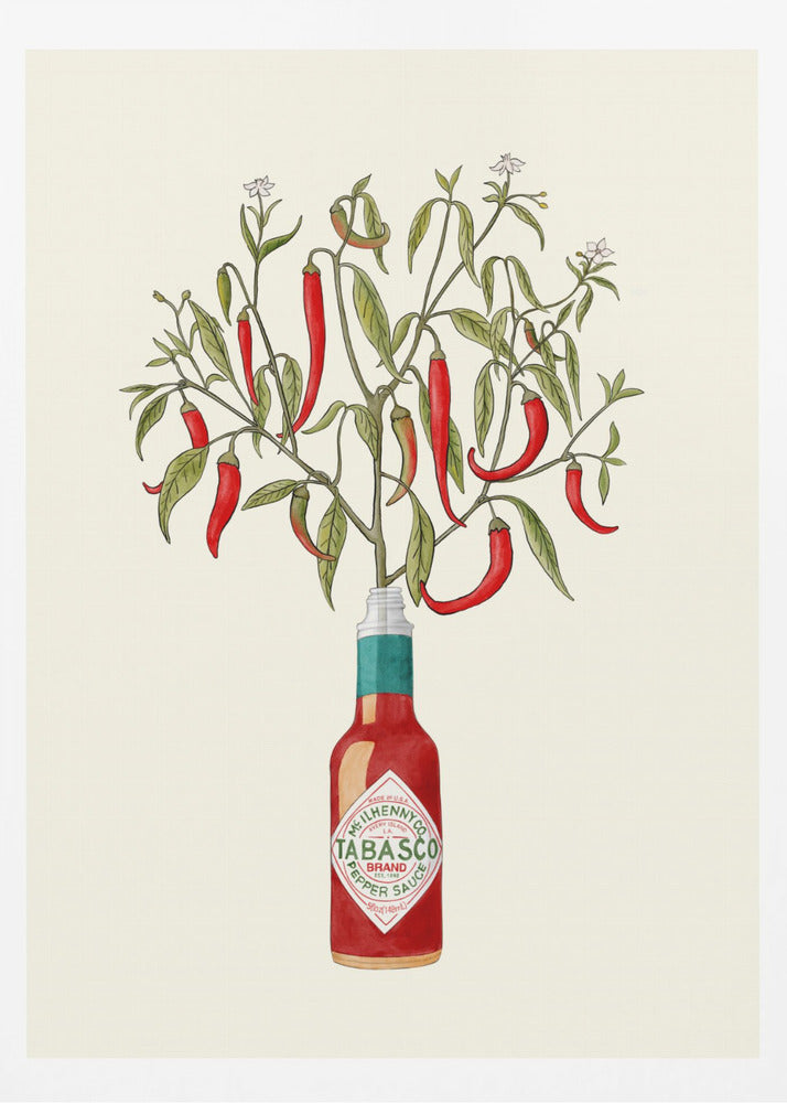 Chili Pepper Plant - Poster / Art Print