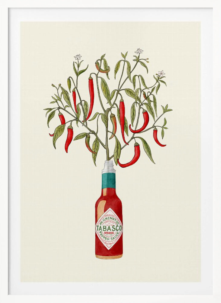 Chili Pepper Plant - Poster / Art Print