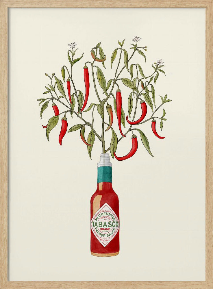Chili Pepper Plant - Poster / Art Print