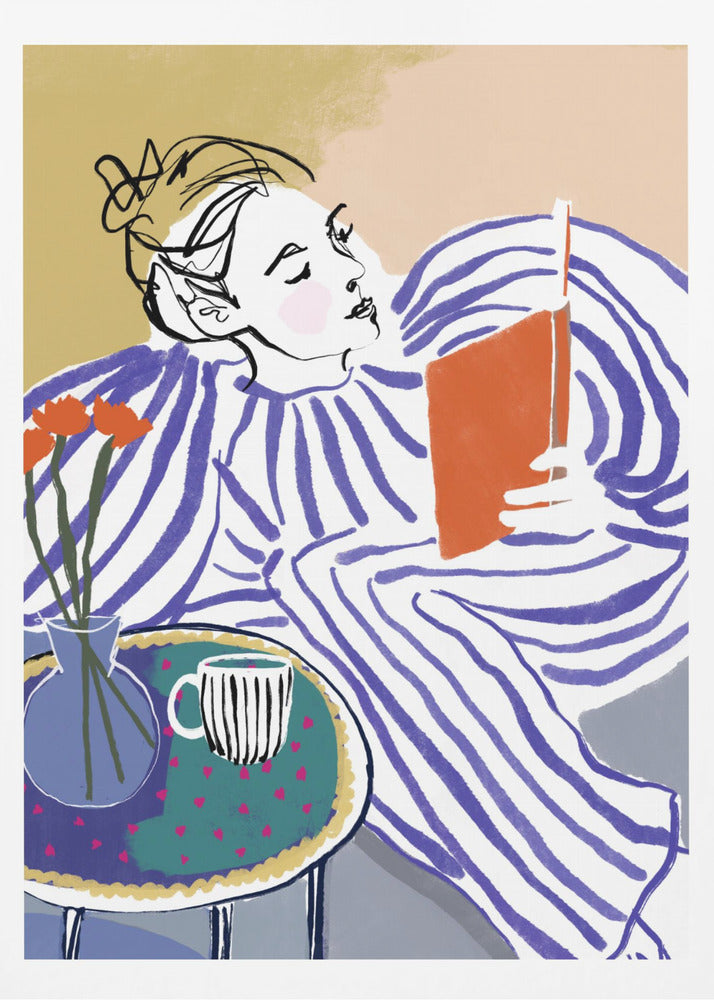 Cozy Reading Corner - Poster / Art Print