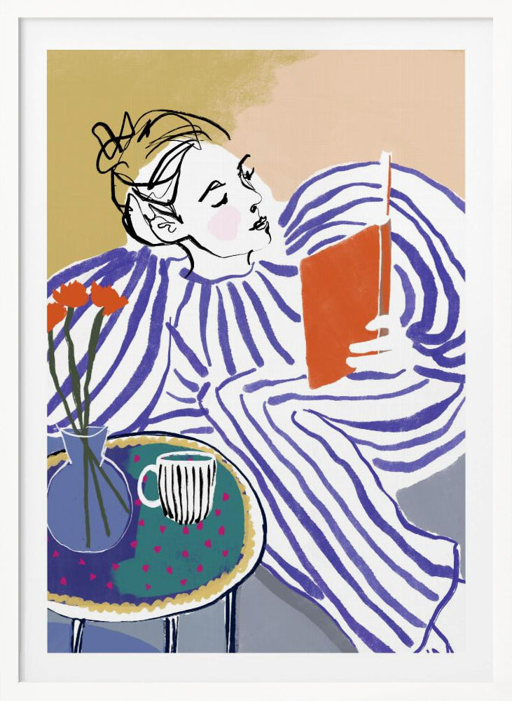 Cozy Reading Corner - Poster / Art Print