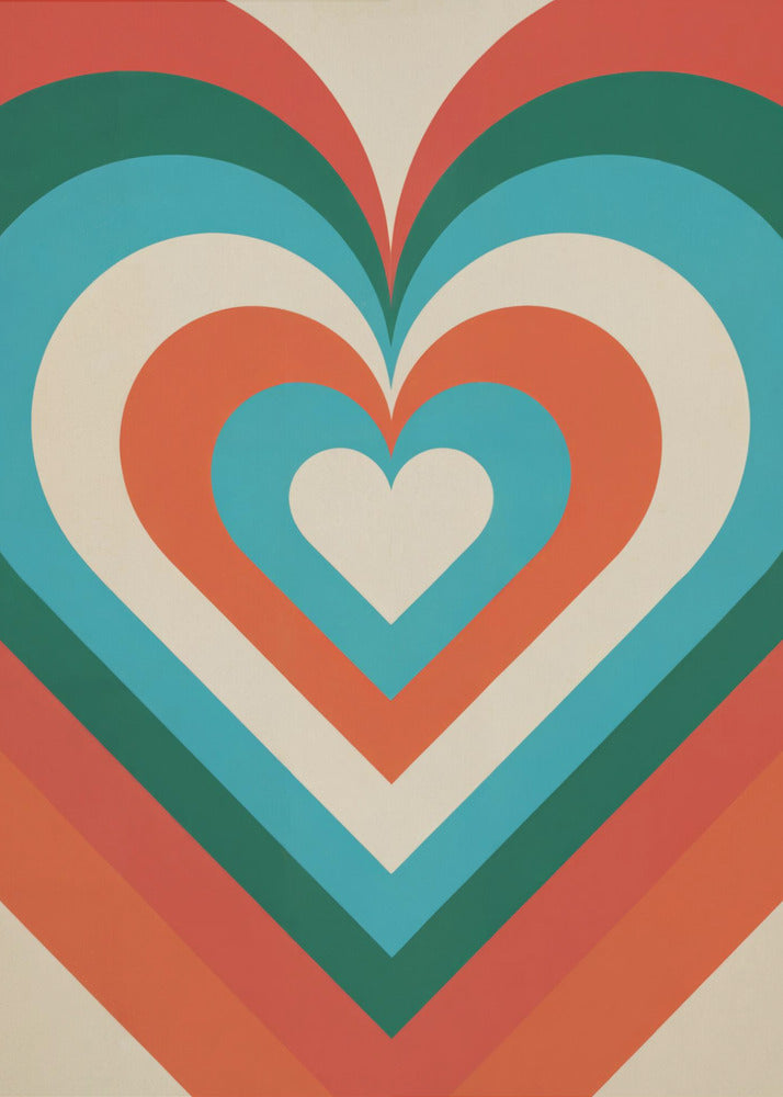 Concentric Hearts - Poster / Art Print