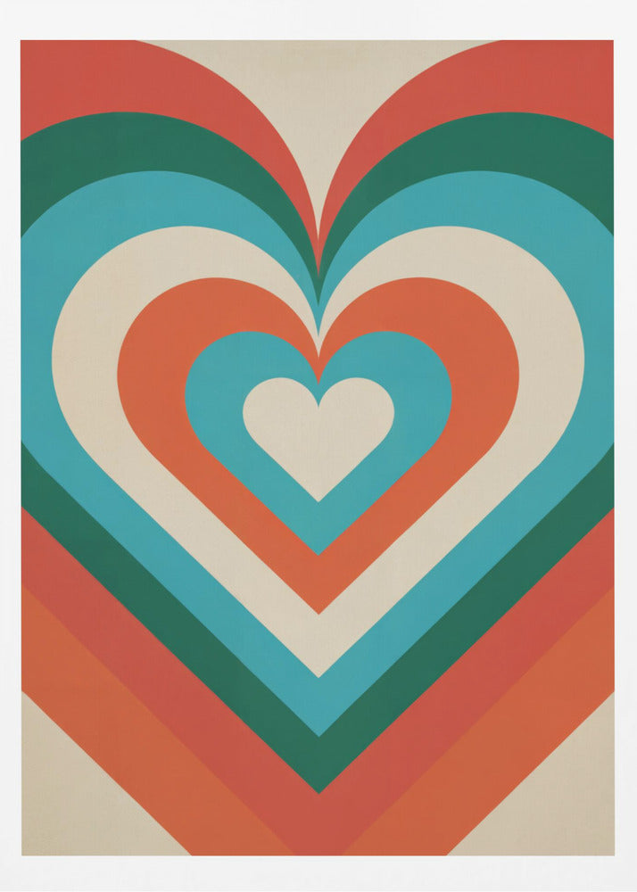 Concentric Hearts - Poster / Art Print