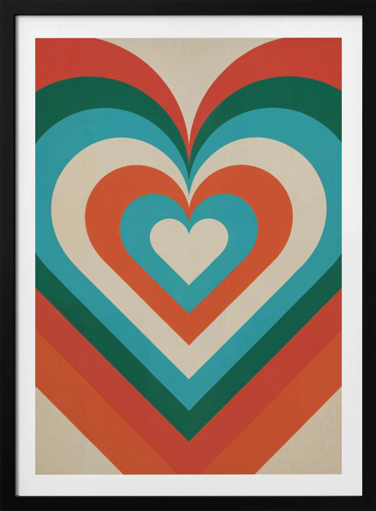 Concentric Hearts - Poster / Art Print