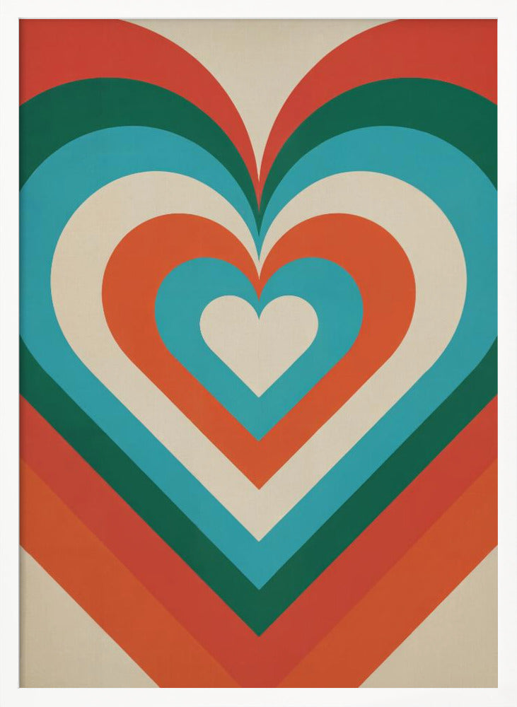 Concentric Hearts - Poster / Art Print