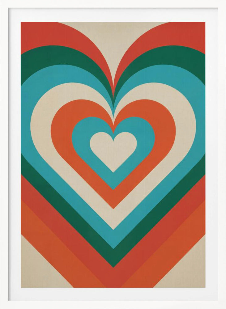 Concentric Hearts - Poster / Art Print