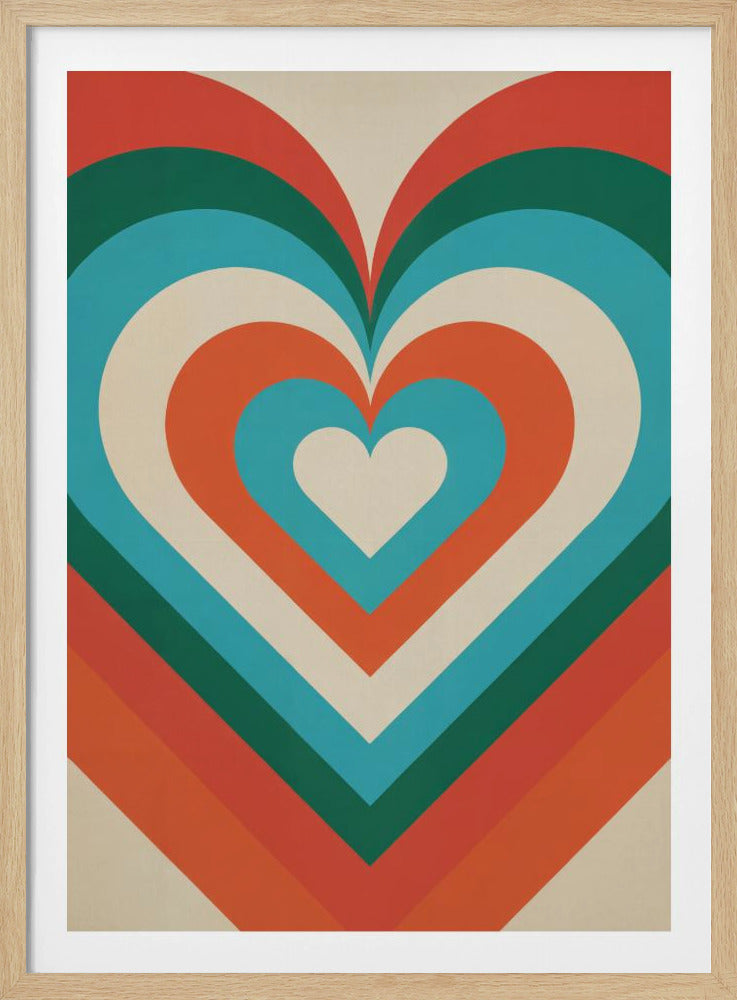 Concentric Hearts - Poster / Art Print