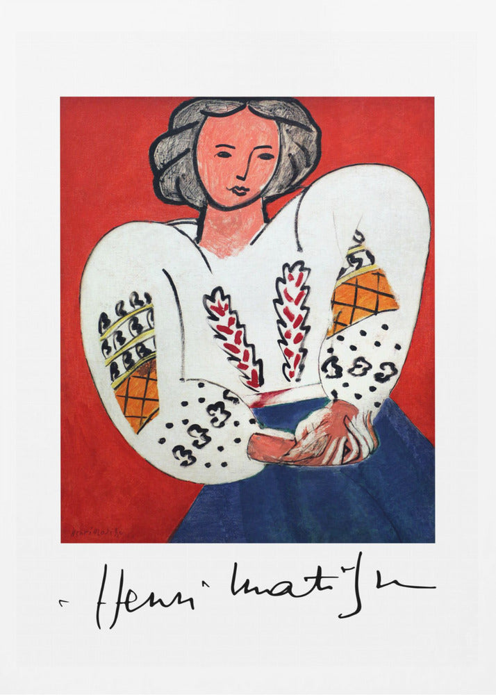 Henri Matisse, La Camicetta Romena, 1940 - Poster / Art Print