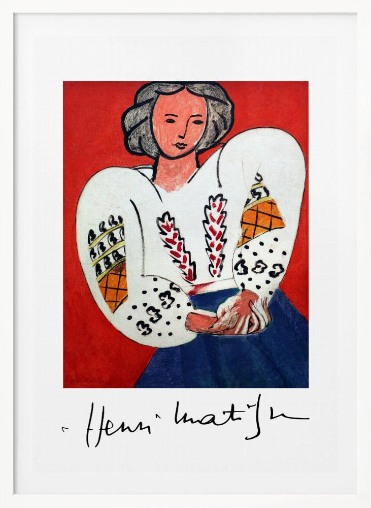 Henri Matisse, La Camicetta Romena, 1940 - Poster / Art Print