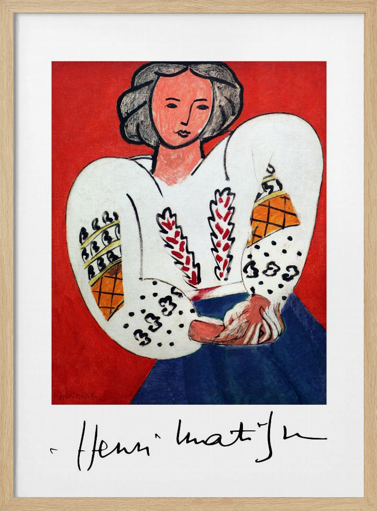 Henri Matisse, La Camicetta Romena, 1940 - Poster / Art Print