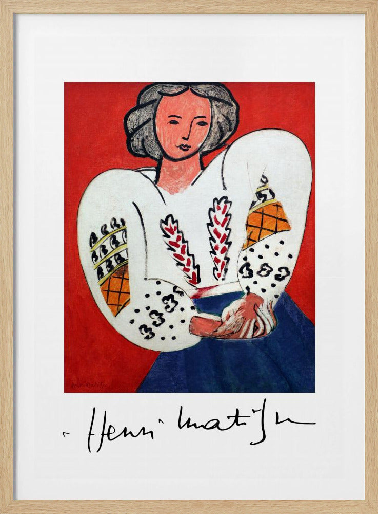 Henri Matisse, La Camicetta Romena, 1940 - Poster / Art Print