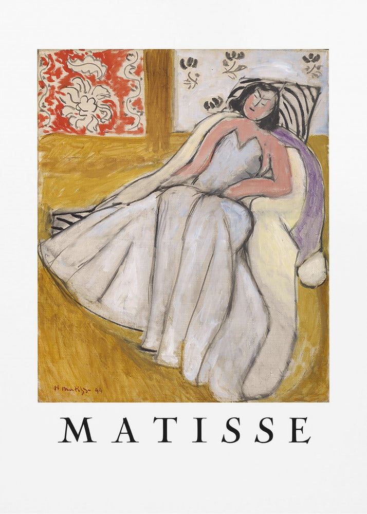 Jeune Femme à La Pelisse Blanche - Poster / Art Print
