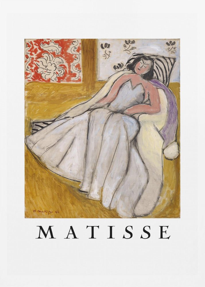 Jeune Femme à La Pelisse Blanche - Poster / Art Print