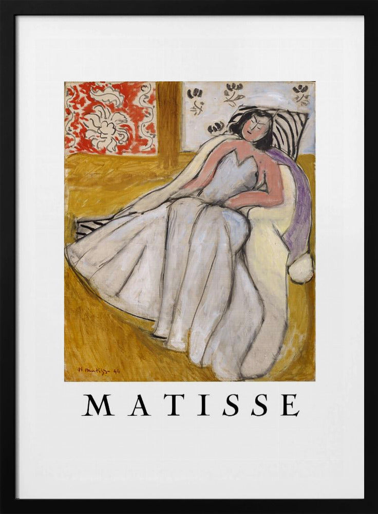 Jeune Femme à La Pelisse Blanche - Poster / Art Print