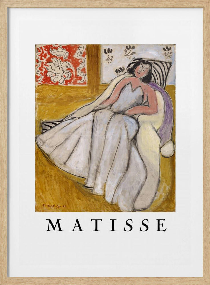 Jeune Femme à La Pelisse Blanche - Poster / Art Print