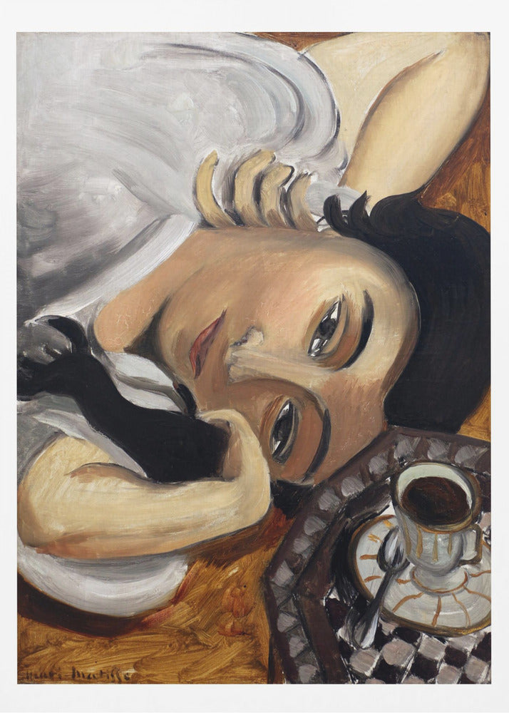 Lorette Con Una Tazza Di Caffe 1916 - Poster / Art Print