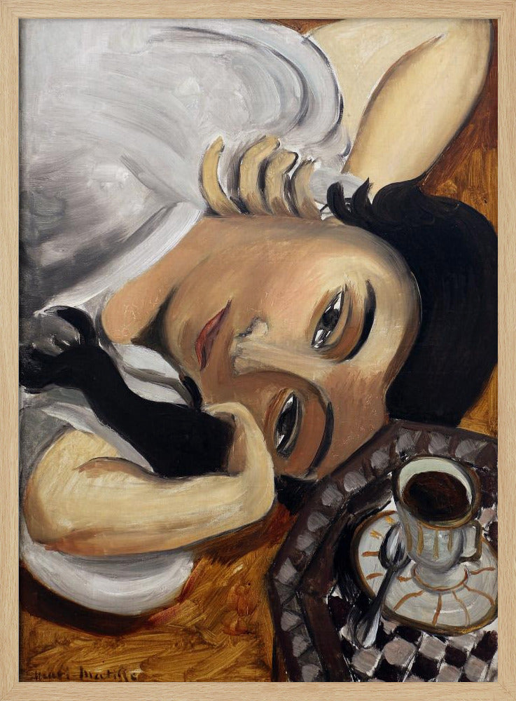 Lorette Con Una Tazza Di Caffe 1916 - Poster / Art Print