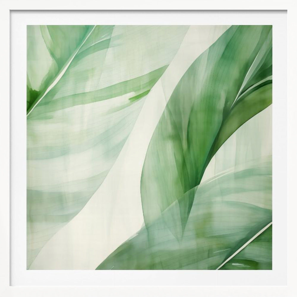 Abstract Banana Leaf - Poster / Art Print