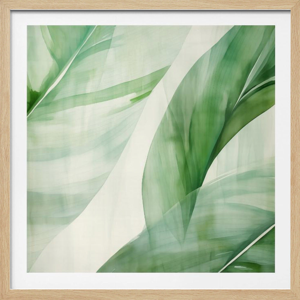 Abstract Banana Leaf - Poster / Art Print