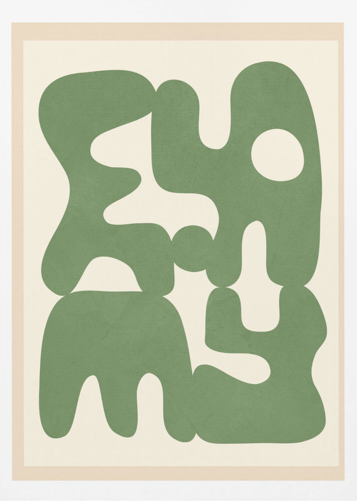 Organic Harmony Forms - Poster / Art Print