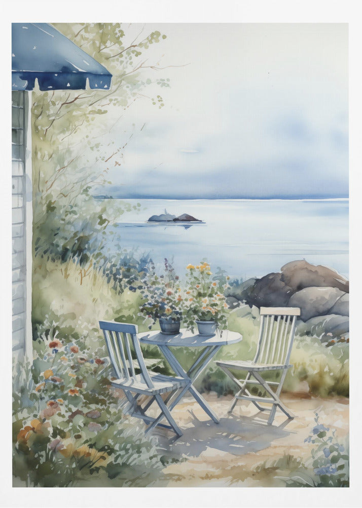 Summer Theme In Watercolor No 7 - Poster / Art Print